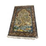6 FT 3 IN X 4 FT SEMI-SILK HANDMADE CARPET