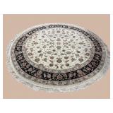 8 FT 6 IN ROUND HANDMADE CARPET