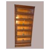 VIKING 6 STACK OAK BOOKCASE