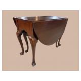 18TH CENTURY SOLID MAHOGANY DROP LEAF GATELEG