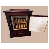 MAHOGANY HUMIDOR IN STYLE OF AN ICEBOX