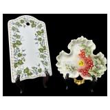 PORCELAIN TRIVETTE HAND PAINTED AND HAND PAINTED