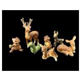 LOT OF 7 MINIATURE PORCELAIN ANIMALS