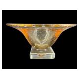 LARGE MURANO STYLE CONTROLLED BUBBLE ART GLASS