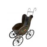 DOLL SIZE WICKER STROLLER