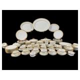 105 PCS LIMOGE FRANCE GOLD DECORATED CHINA