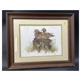 TIDEWATER DUCK PRINT SIGNED ON BOTTOM RIGHT BALKE
