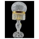 EXTRA LARGE CUT GLASS PRISM TABLE LAMP