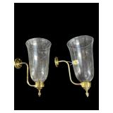 VIRGINIA METAL CRAFTERS BRASS SCONCES