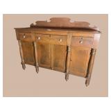 ANTIQUE WALNUT SIDEBOARD ATTRIBUTED TO WILLIAM