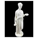 LARGE CHALK GRECIAN WOMAN FIGURE