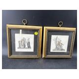 2 SHADOWBOX FRAME GRECIAN PRINTS