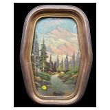 ANTIQUE LANDSCAPE PAINTING SIGNED ECK