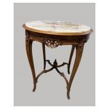 ITALIAN CARVED ONYX TOP TABLE