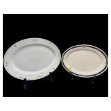 2 PC LOT NORITAKE PORCELAIN PLATTERS