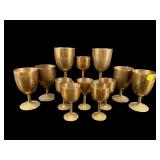 SET OF 12 HEAVY COPPER STEMS