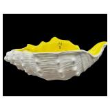 FITZ AND FLOYD YELLOW CONK SHELL DISH