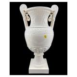 LARGE THEODORE ALEXANDER PORCELAIN FOOTED URN