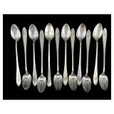 SET OF 12 S.L & G.H.R CO. A1 SILVERPLATE ICED TEA