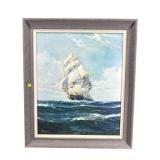 BY R MACGREGOR BRITISH MARITIME PRINT ON BOARD