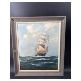 BY R MACGREGOR BRITISH MARITIME PRINT ON BOARD