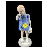 B & G PORCELAIN GIRL WITH PITCHER FIGURINE