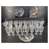 LARGE LOT OF ETCHED FOSTORIA 