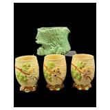 4 PC LOT SMALL POTTERY ITEMS
