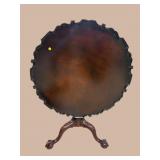 LARGE HENREDON CHIPPENDALE TILT TOP TABLE