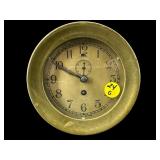 ANTIQUE BRASS CHELSEA BOSTON SHIPS CLOCK