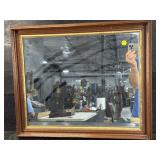 WALNUT SHADOWBOX MIRROR
