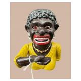 CAST IRON BLACK AMERICAN MECHANICAL MAMMY BANK