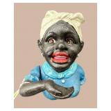 CAST IRON BLACK AMERICANA MAMMY MECHANICAL BANK