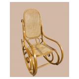 SIGNED THONET BENTWOOD MID CENTURY ROCKER