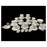 LOT OF LENOX PORCELAIN DEMITASSE CUPS, SWANS