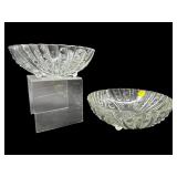 PR ANCHOR HOCKING BURPLE BUBBLE 3 TOED GLASS BOWL