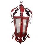 RED TOWLE CANDLE CHANDELIERS