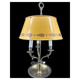 BRASS 3 LIGHT BOUILLOTTE LAMP