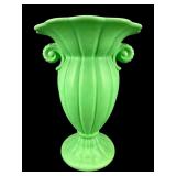 ERPHILA CZECH GREEN POTTERY VASE