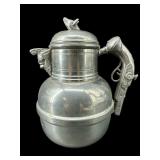 SHEFFIELD ENGLAND FINE PEWTER PISTOL HANDLE TEAPOT