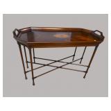 COUNCIL TRAY TOP INLAID MAHOGANY COFFEE TABLE