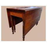 ANTIQUE WALNUT DROPLEAF TABLE