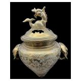 BRASS CHINESE DECORATIVE INCENSE BURNER