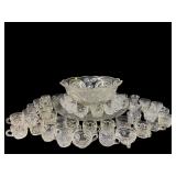 LARGE CRYSTAL PUNCH BOWL AND VARIOUS PATTERN