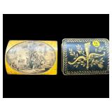 LOT OF 2 SMALL DECORATOR BOXES