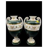 PR OF ANDREA BY SADEK DECORATIVE PORCELAIN URNS