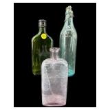 3 PC LOT OLDER ADVERTISING BOTTLES