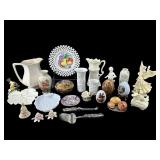 LARGE LOT PORCELAIN AND CERAMIC ITEMS
