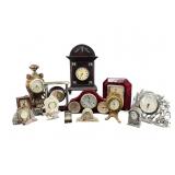 LARGE LOT QUARTZ MOVEMENT MANTEL CLOCKS
