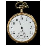 ANTIQUE 14K GF HOWARD 17 JEWEL POCKET WATCH